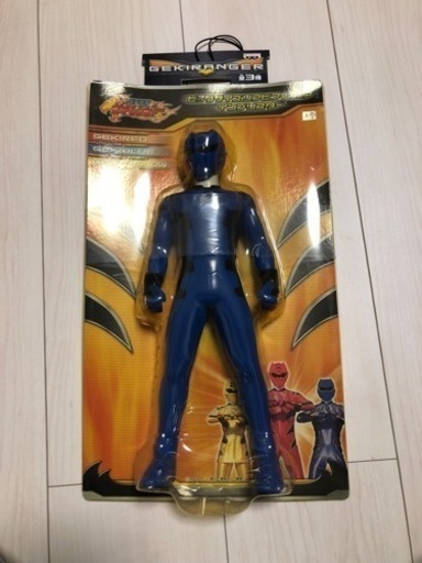 新品未開封　3体セット①獣拳戦隊ゲキレンジャー ビッグサイズソフビフィギュア インブリスター