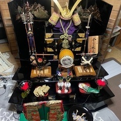 中古　五月人形、5月飾り、端午の節句、3段飾りの画像