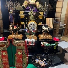 中古　五月人形、5月飾り、端午の節句、3段飾り