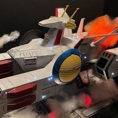ホワイトベース（1/1200）電飾プラモデル完成品