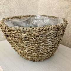かご形フラワーベース 花器 円形の画像