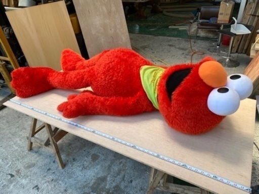 希少】セサミストリート エルモ ぬいぐるみ 特大 大きい エルモ セサミ