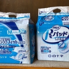 大人用紙おむつ2個パット1個