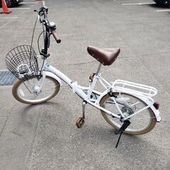 （5/5 終 AS）美品　SHIMANO　折り畳み自転車　Blu...