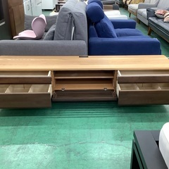 家具ならトレファク吉川店！！　近藤工芸　テレビボード　扉・引き出し付　タモ無垢材　スピア　程度Bの画像