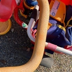 ミッキー　三輪車　手押し車　補助付　自転車の画像