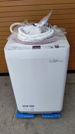 全自動洗濯機６㎏SHARP ES-GE60N-P風呂水ポンプ付