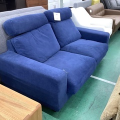 2人掛けソファー　無印良品　布　ワイドアーム　ネイビー 家具ならトレファク吉川店！！ 無印良品 2人掛けソファー
