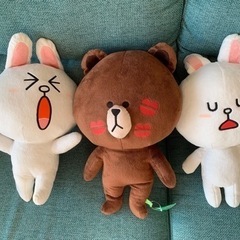 新品のLINEのキャラクターぬいぐるみ