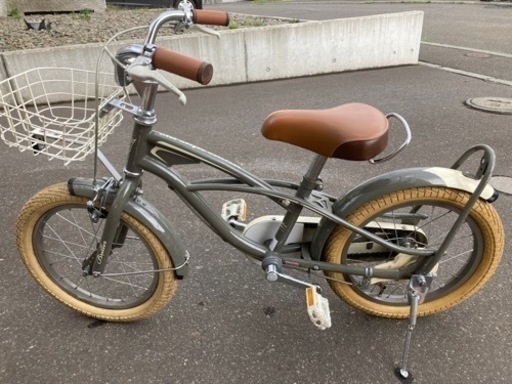 ◆子ども用自転車　ビーチクルーザー　16インチ　補助輪付き
