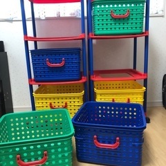 収納棚　オモチャ箱　2個の画像