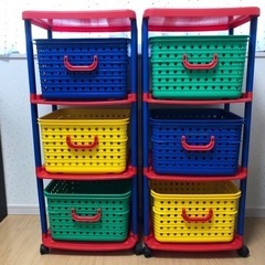 収納棚　オモチャ箱　2個の画像
