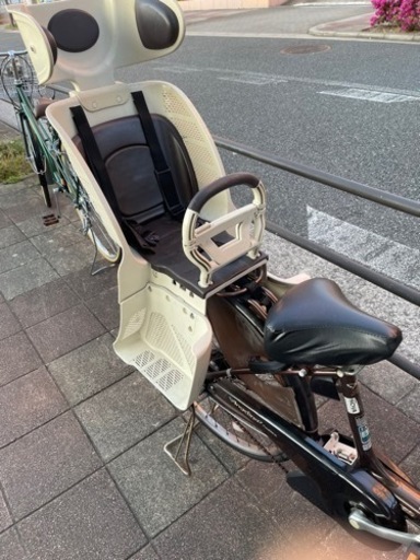 YAMAHA ヤマハ 子ども乗せ 電動自転車 Angelino 3人乗り チャイルドシート バッテリー 充電器付き 鍵有！