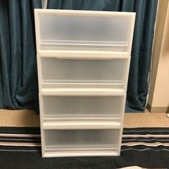 無印良品　衣装ケース4個セット　脚付きマットレス の画像