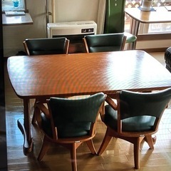 食卓テーブル椅子4脚セットの画像