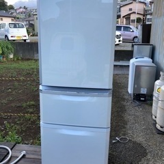 ３ドア三菱ノンフロン冷凍冷蔵庫 MR-C34S-W1形