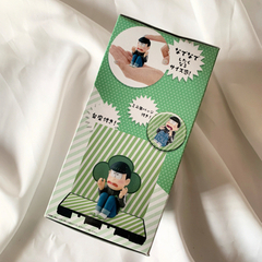 新品未使用おそ松さん　なでなで6つ子黒ジャージver vol2 チョロ松　ハート型感バッチの画像