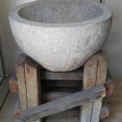 【譲渡完了】石うす★餅つきに必要なもの一式そろってます！