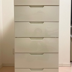 アイリス　ウッドトップ　チェスト 6段（お話し中）