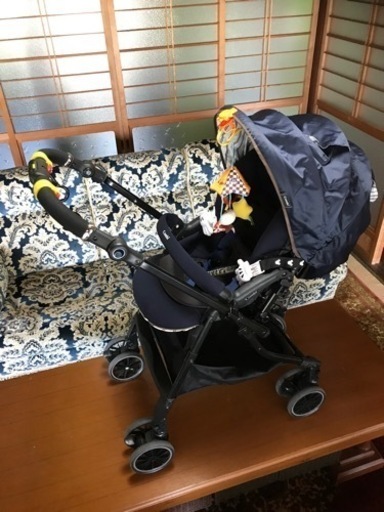 【美品ベビーカー】新生児からOK＊コンビ！スゴカル4キャスcopact(フルセット♡)