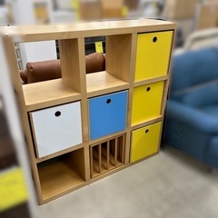 J1063 廃番 希少 ACTUS アクタス ACTUS KIDS FURNITURE VARIO SHELF 118  ヴァリオ シェルフ  ビーチ材 無垢材 シェルフ オープンシェルフ 別売シェルフボックス付 クリーニング済み 新品参考価格本体77,000円,各シェルフボックス新品参考価格9,500円　新品参考価格合計124,500円