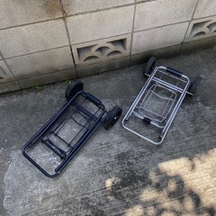 受付終了　折りたたみ　キャリーカート　2個セットの画像