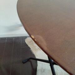 折りたたみ丸テーブル 75cm 取りに来るかた。の画像