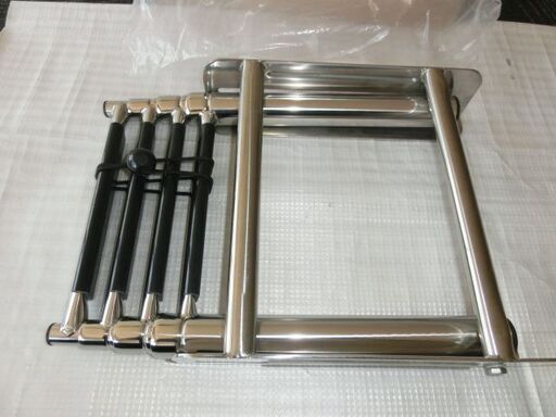 ★船用　ラダー　ステンレス製 ボート用 スライダー 4段ステップ 梯子 ハシゴ