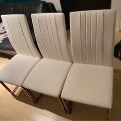 ガラステーブルセット　椅子4脚付き　最低価格5000円〜の画像
