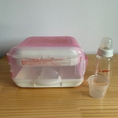 Pigeon ピジョン　電子レンジ　スチーム消毒　哺乳瓶セット