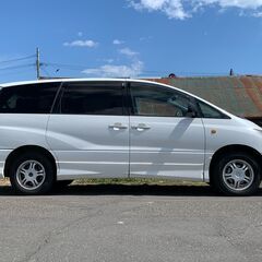 決算SALE開催中！！大好評に付き自社ローン先着１０名様条件超緩和中！！！！コミコミ35万円！！！！ローン審査がご不安な方必見！！！！！！【自社ローン最短即日審査　条件緩和中！】H13年　トヨタ　エスティマ　アエラス　４WD　 ４ＷＤ　純正オーディオ　キーレスキー　ＨＩＤ　　フォグランプ　電格ミラー  の画像