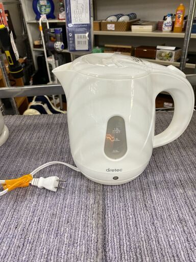 【リサイクルショップどりーむ天保山店】●2150●　電気ケトル　ドリテック　２０１６年製　1.0L　PO-129
