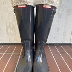 HUNTER レインシューズ レインブーツ 長靴 24cmレディ...