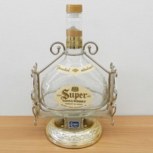 スーパーニッカNIKKA ウイスキー特大3785ml 中身無し 希少ガロンボトル 注げるスイングスタンド ディスプレーボトル 飾り