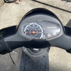 レッツ４スクーター　Let's4 原付2種登録（56cc）黄色ナンバー　廃車済みの画像