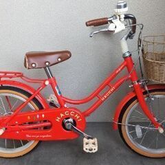 ブリヂストン自転車　子供用　16インチ　赤　補助輪あり