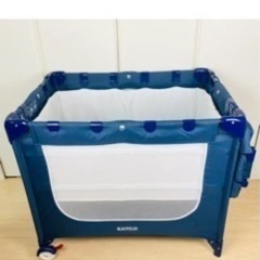 ベビーベッド　ネイビー　カトージ(KATOJI)の画像