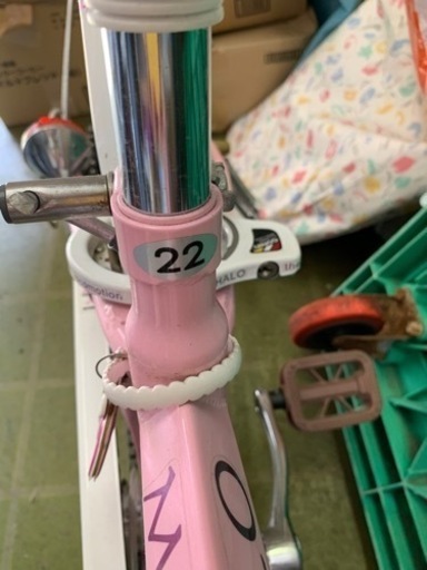 子供自転車　22インチ　ピンク色