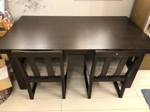 ダイニングテーブル 椅子2脚セット