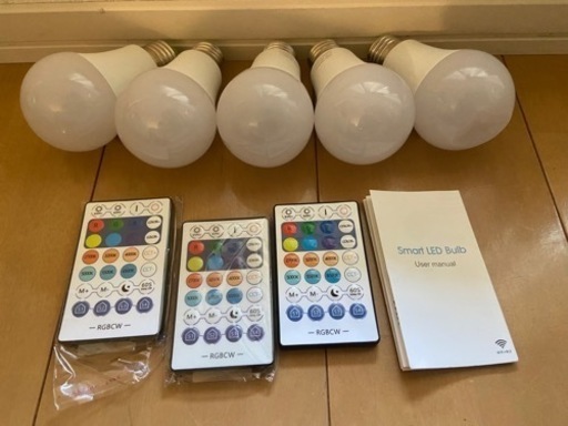 マルチスマートLED電球　E26サイズ　５個セット