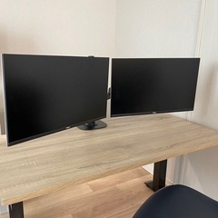 DELL S2421H 2個＋モニターアームセット♪ デュアルモニターですぐ使え