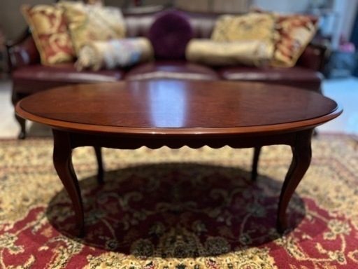 大塚家具　猫脚アンティーク　綺麗なセンターテーブル