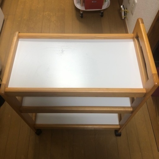 美品:キャスター付きキッチンワゴン
