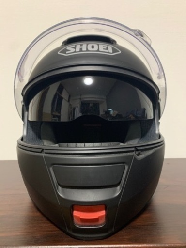 【40%値下げ】SHOEI 高性能ヘルメット(サンバイザー付き、顎部分開閉可能)