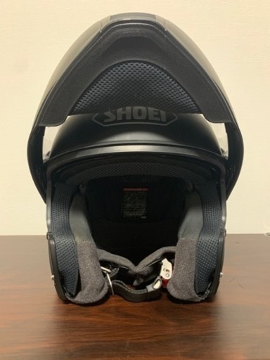 【40%値下げ】SHOEI 高性能ヘルメット(サンバイザー付き、顎部分開閉可能)