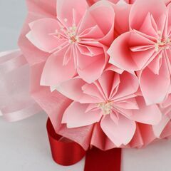 お花の折り紙ブーケ教室♥花ORIGAMIぶーけ♥桜の折り紙ブーケの画像