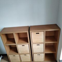 しっかりした棚　本棚にもの画像