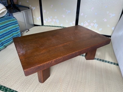 一枚板　ケヤキ　ローテーブル