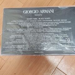 GIORGIO ARMANI 黒のバニティバッグの画像