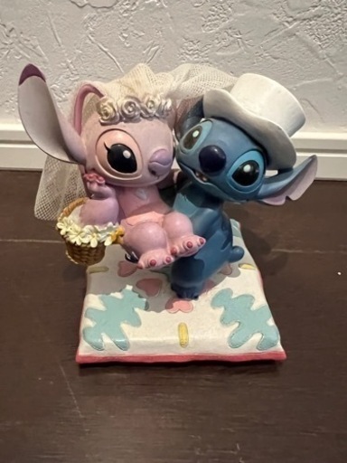 Disney Store ディズニーストア限定 STITCH スティッチ　エンジェル　ウェディングフィギュア 陶器 レジン製